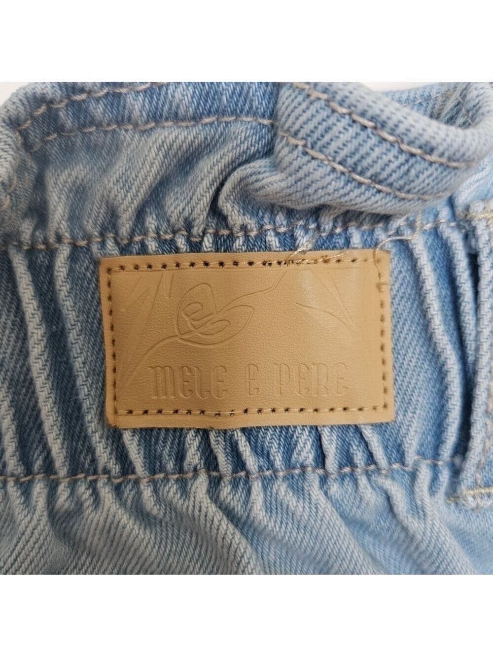 Mele & Pere 80's 90's Inspired High Rise Denim Shorts (L) - Picture 8 of 11